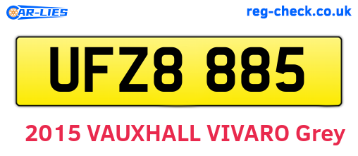 UFZ8885 are the vehicle registration plates.