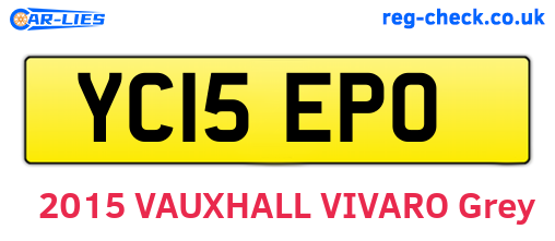 YC15EPO are the vehicle registration plates.