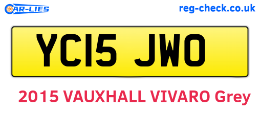 YC15JWO are the vehicle registration plates.
