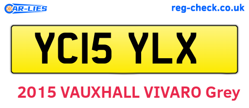 YC15YLX are the vehicle registration plates.