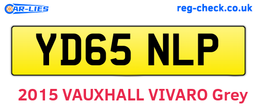 YD65NLP are the vehicle registration plates.