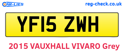 YF15ZWH are the vehicle registration plates.