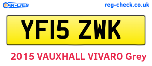 YF15ZWK are the vehicle registration plates.