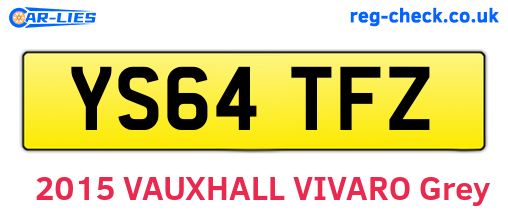 YS64TFZ are the vehicle registration plates.
