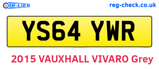 YS64YWR are the vehicle registration plates.