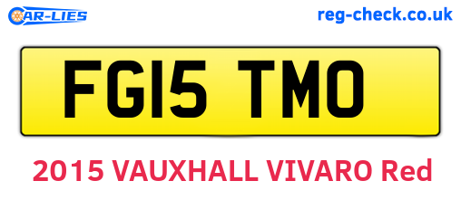 FG15TMO are the vehicle registration plates.