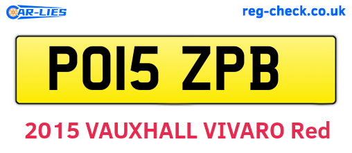PO15ZPB are the vehicle registration plates.