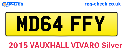 MD64FFY are the vehicle registration plates.