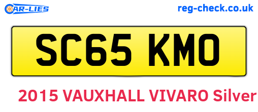 SC65KMO are the vehicle registration plates.