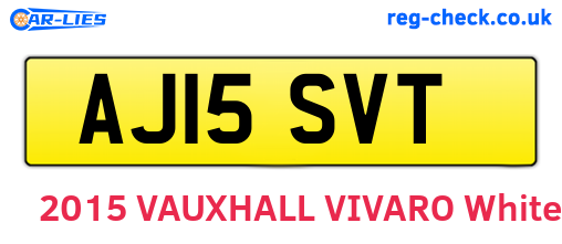 AJ15SVT are the vehicle registration plates.