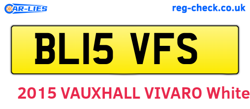 BL15VFS are the vehicle registration plates.