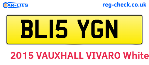 BL15YGN are the vehicle registration plates.