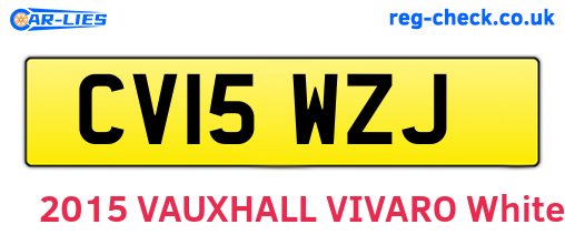 CV15WZJ are the vehicle registration plates.