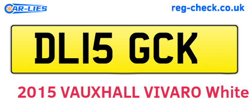 DL15GCK are the vehicle registration plates.