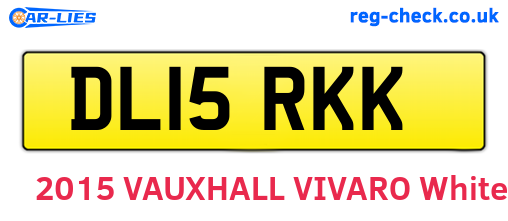 DL15RKK are the vehicle registration plates.