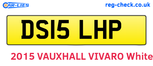DS15LHP are the vehicle registration plates.