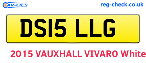 DS15LLG are the vehicle registration plates.