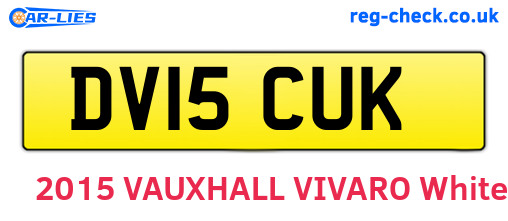DV15CUK are the vehicle registration plates.