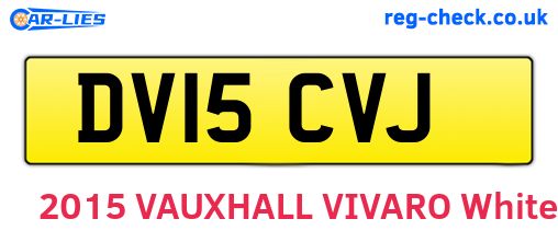 DV15CVJ are the vehicle registration plates.