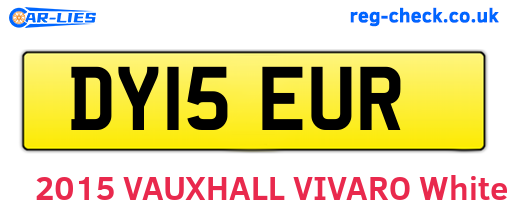 DY15EUR are the vehicle registration plates.