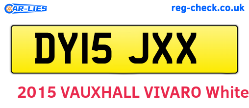 DY15JXX are the vehicle registration plates.