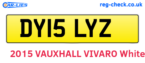 DY15LYZ are the vehicle registration plates.
