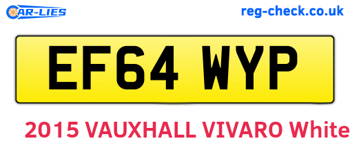 EF64WYP are the vehicle registration plates.