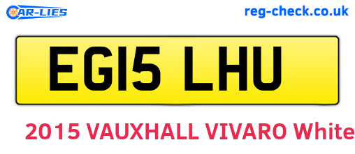 EG15LHU are the vehicle registration plates.