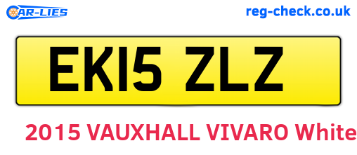 EK15ZLZ are the vehicle registration plates.
