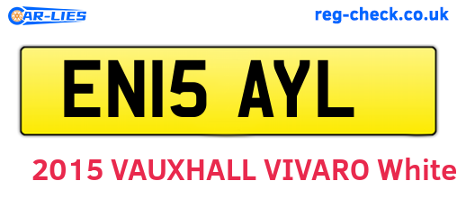 EN15AYL are the vehicle registration plates.