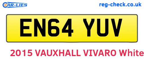 EN64YUV are the vehicle registration plates.