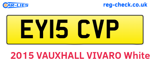 EY15CVP are the vehicle registration plates.