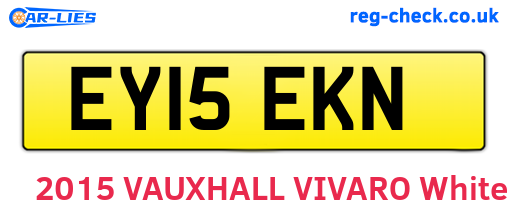 EY15EKN are the vehicle registration plates.