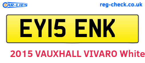 EY15ENK are the vehicle registration plates.