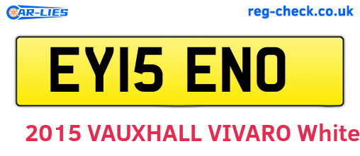 EY15ENO are the vehicle registration plates.