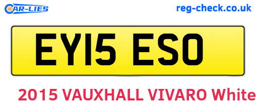 EY15ESO are the vehicle registration plates.