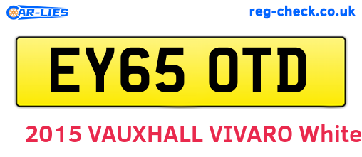 EY65OTD are the vehicle registration plates.