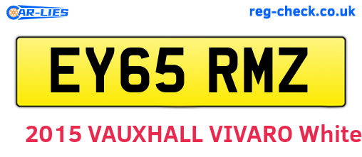 EY65RMZ are the vehicle registration plates.
