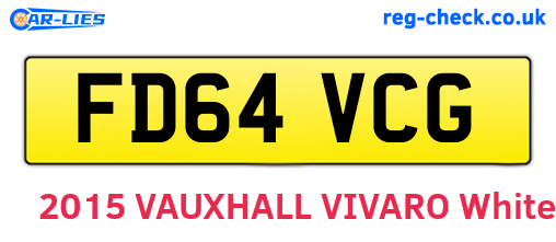 FD64VCG are the vehicle registration plates.