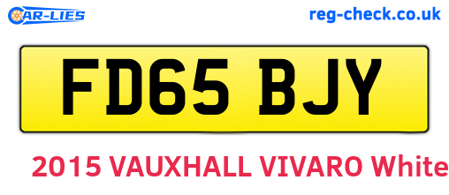 FD65BJY are the vehicle registration plates.