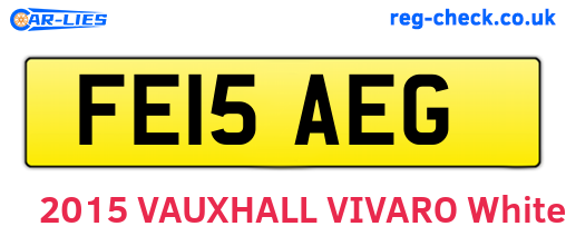 FE15AEG are the vehicle registration plates.