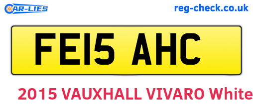 FE15AHC are the vehicle registration plates.