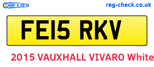 FE15RKV are the vehicle registration plates.