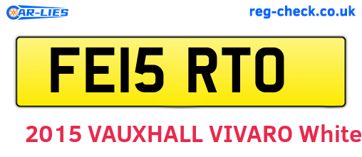 FE15RTO are the vehicle registration plates.