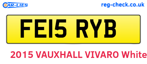 FE15RYB are the vehicle registration plates.