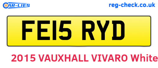 FE15RYD are the vehicle registration plates.