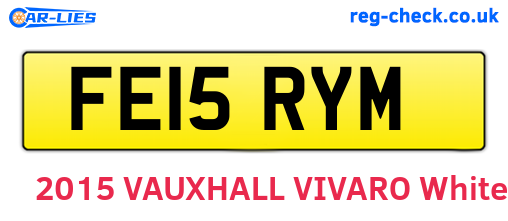 FE15RYM are the vehicle registration plates.