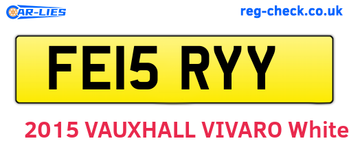 FE15RYY are the vehicle registration plates.