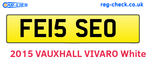 FE15SEO are the vehicle registration plates.