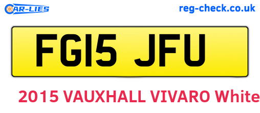 FG15JFU are the vehicle registration plates.